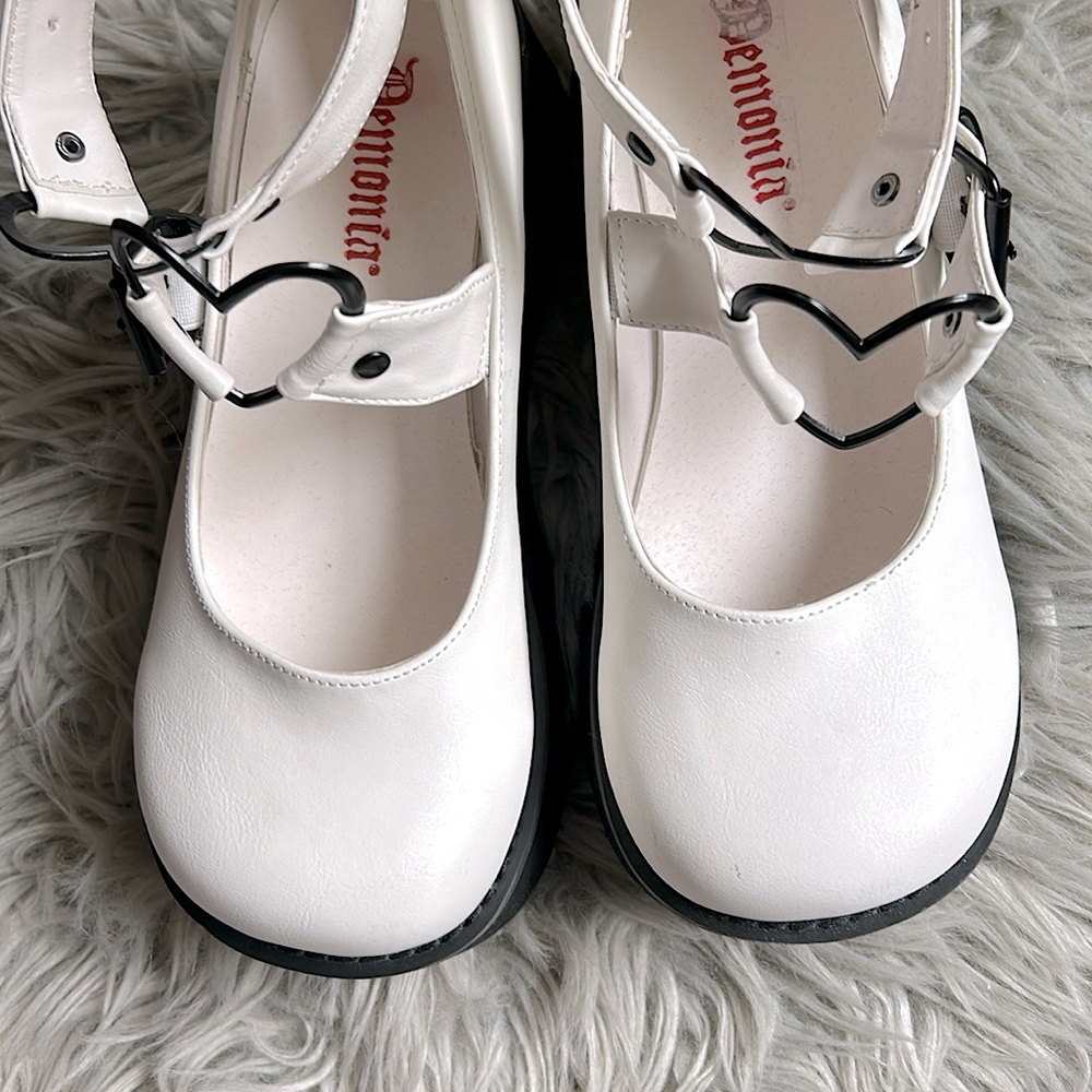 Demonia B&W Sprite Platform Mary Janes NEW W/O TAGS